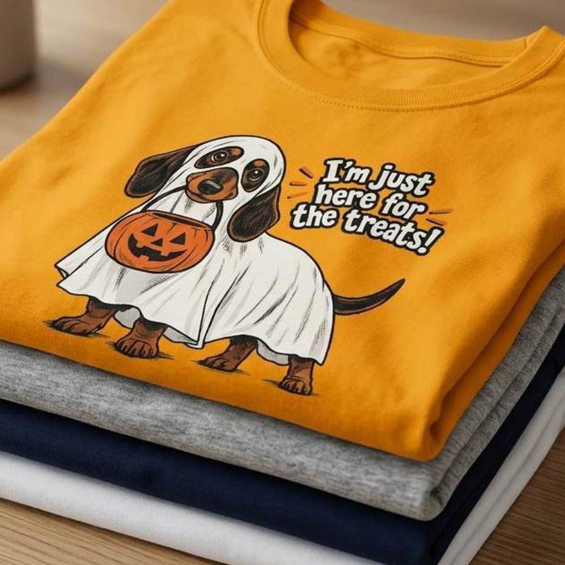 Dachshund Halloween T-Shirt gold