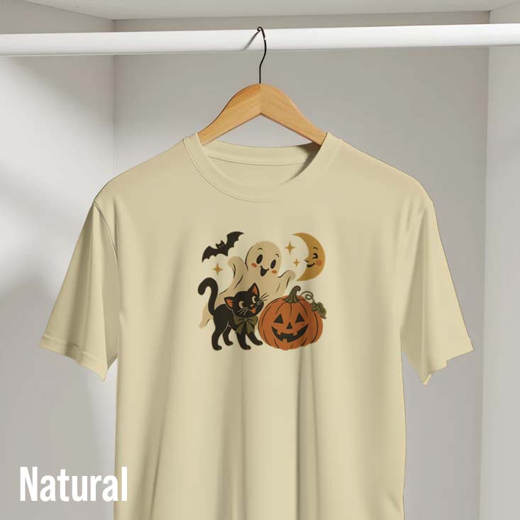 Vintage Boo Halloween T-Shirt natural