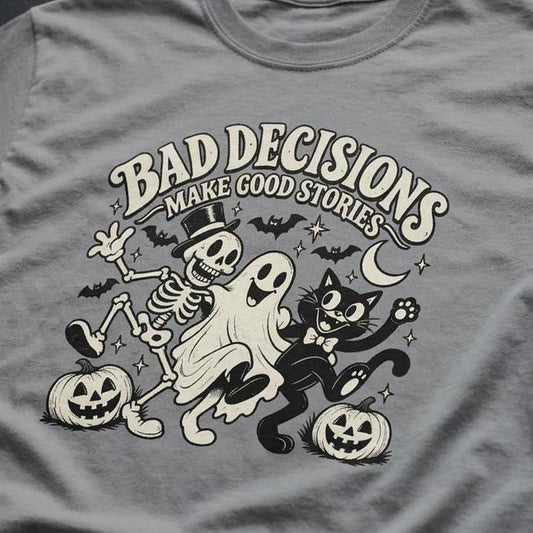 Vintage Halloween T-Shirt bad decisions