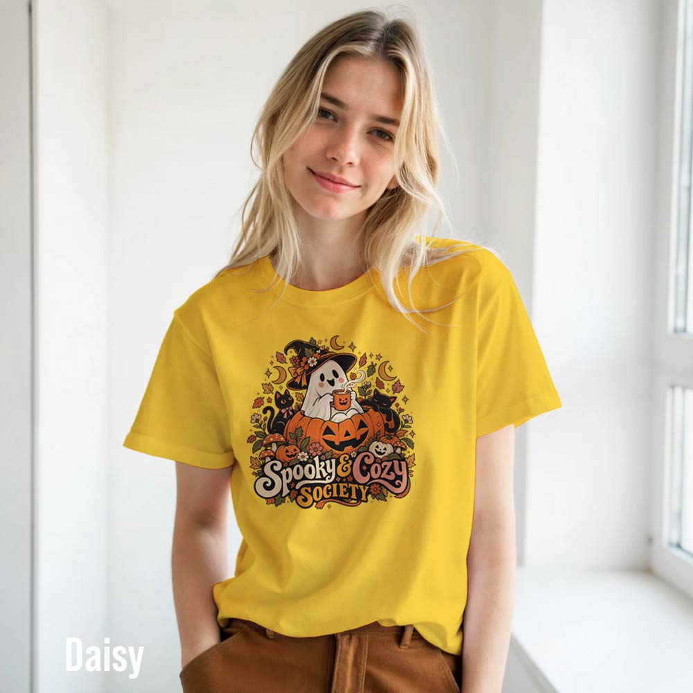 spooky cozy halloween  daisy